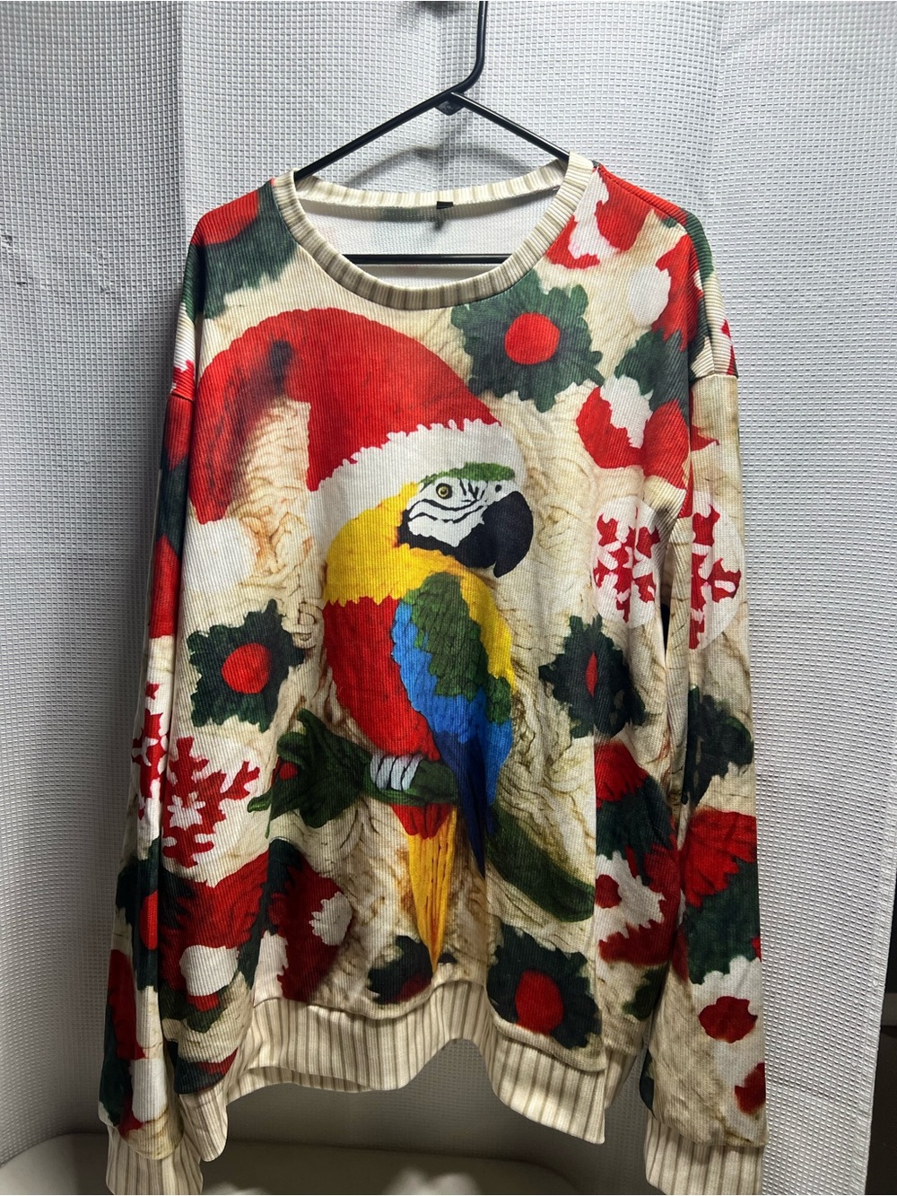 Ugly Christmas ribbed sweatshirt